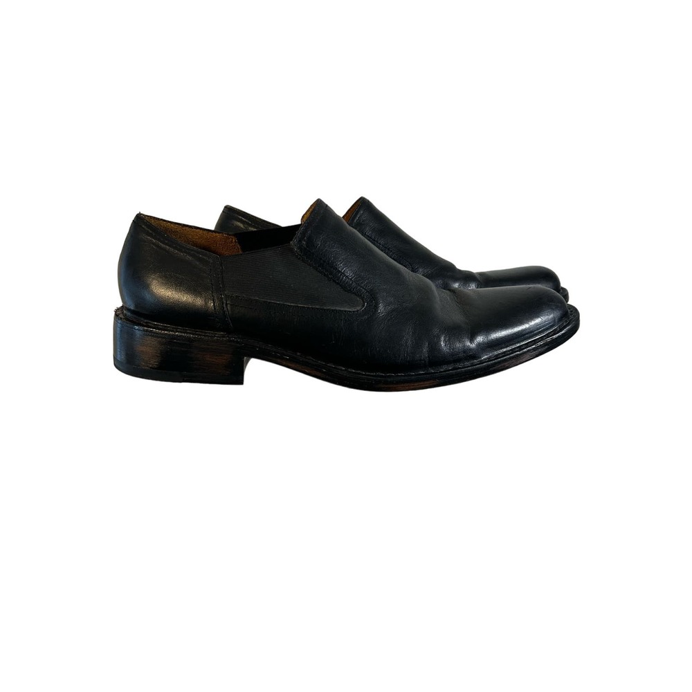 Cole Haan Black Leather Slip-On Derbys